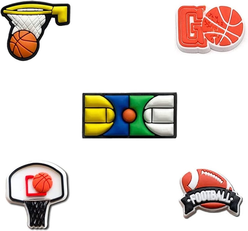 BOWNDY Multi-colored PVC Sports Cats Shoe Charms - Image 4